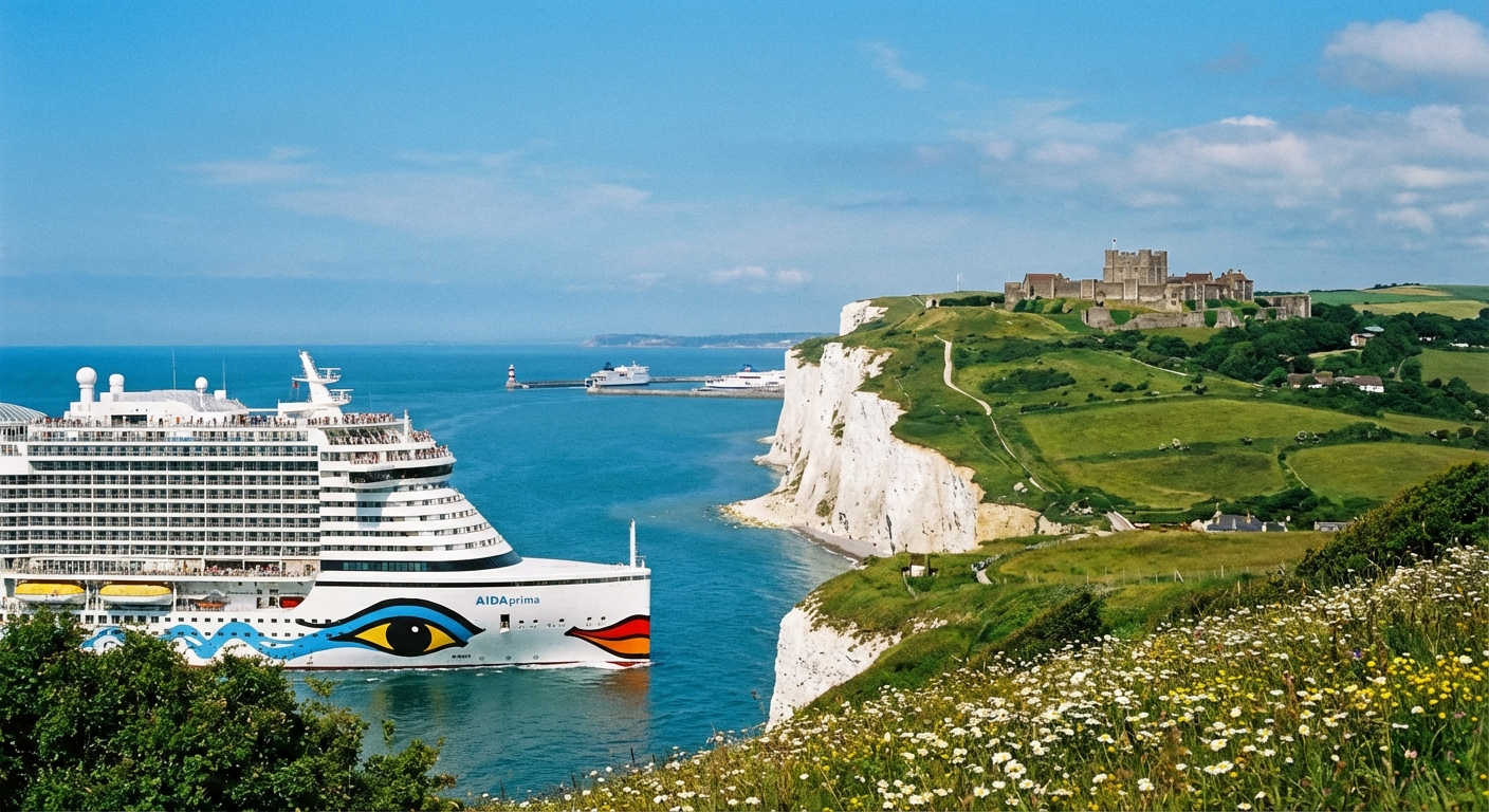 Rund um England mit AIDAbella